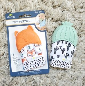 Itzy Mitzies Teething Mits - Fox & Cactus